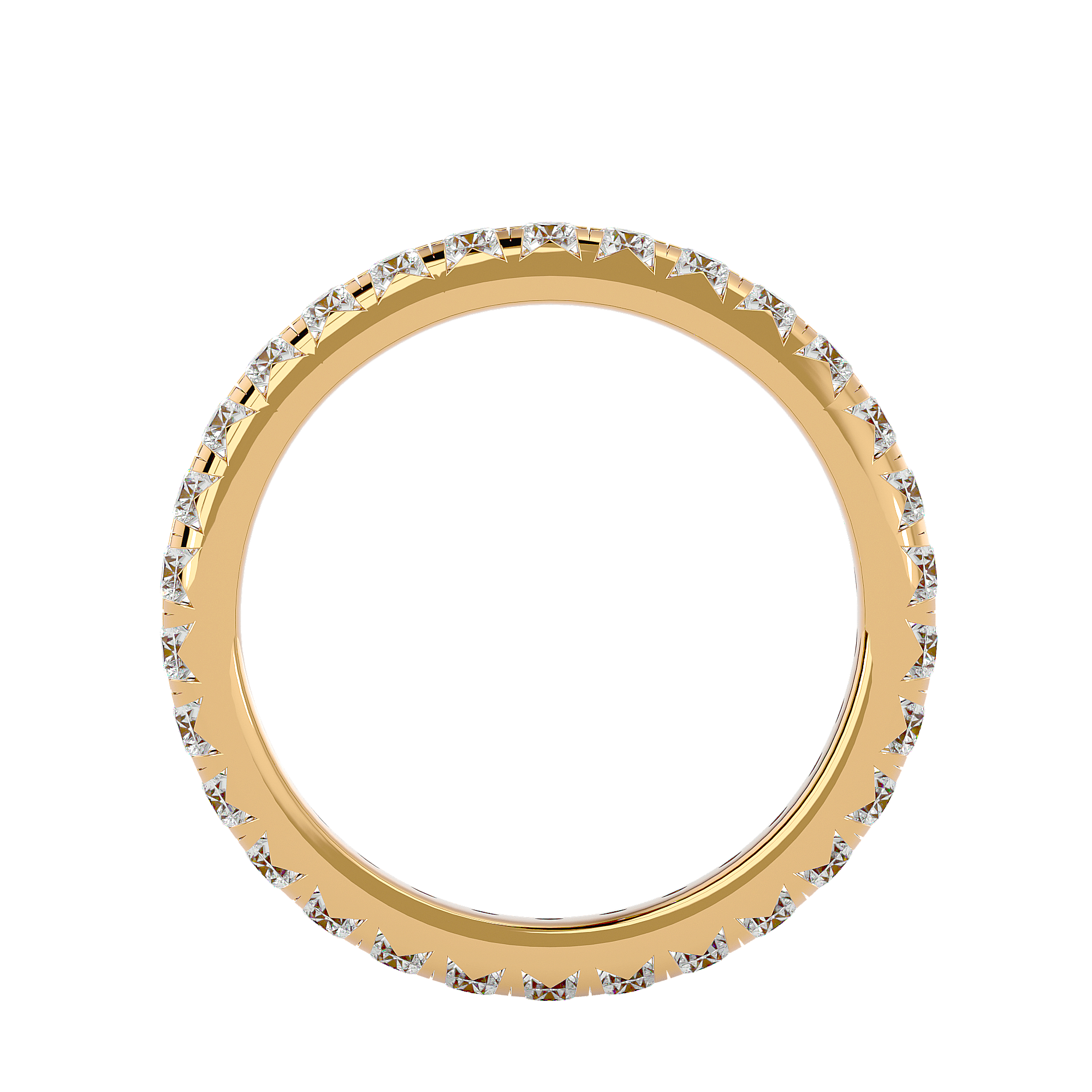 Trecate - Diamond Eternity Ring - Yellow Gold - Superior Stirling