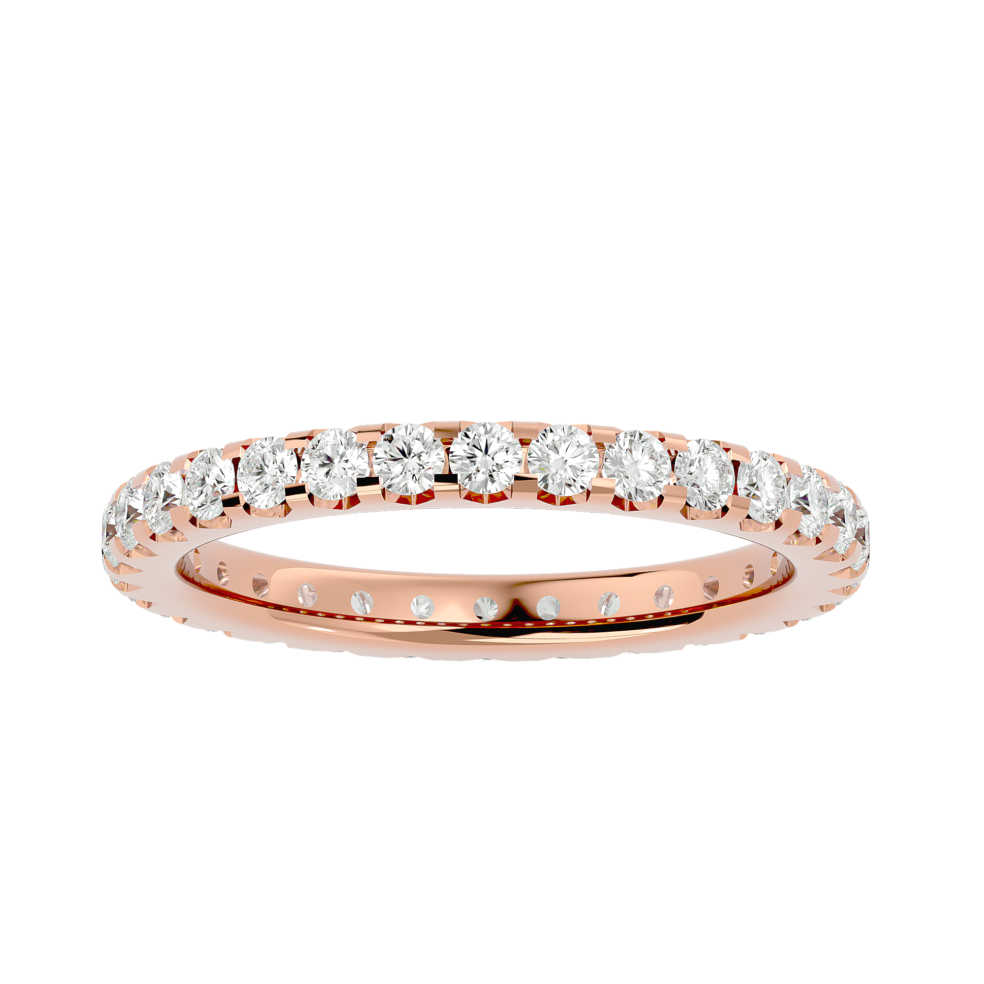 Tresen - Diamond Eternity Ring - Rose Gold - Superior Stirling