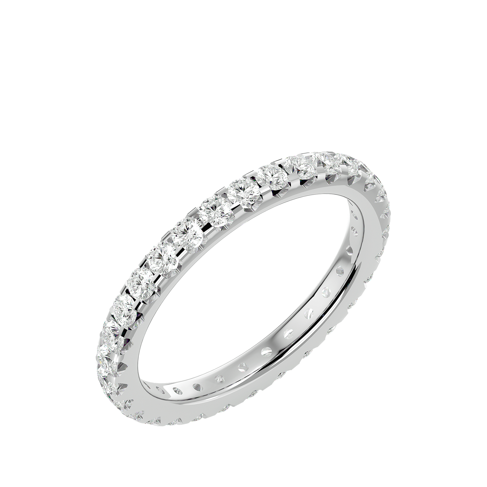 Tresen - Diamond Eternity Ring - White Gold - Superior Stirling