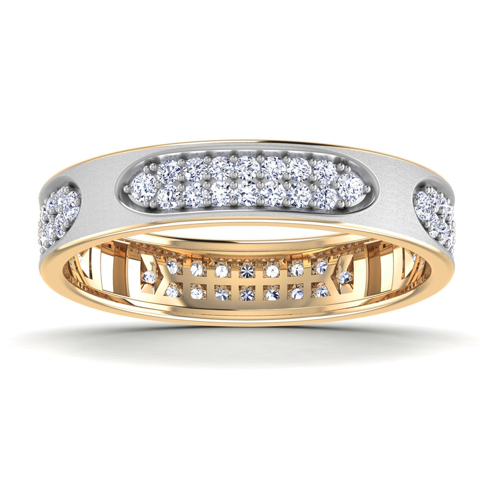 Vantrell - Diamond Ring - Yellow Gold - Superior Stirling