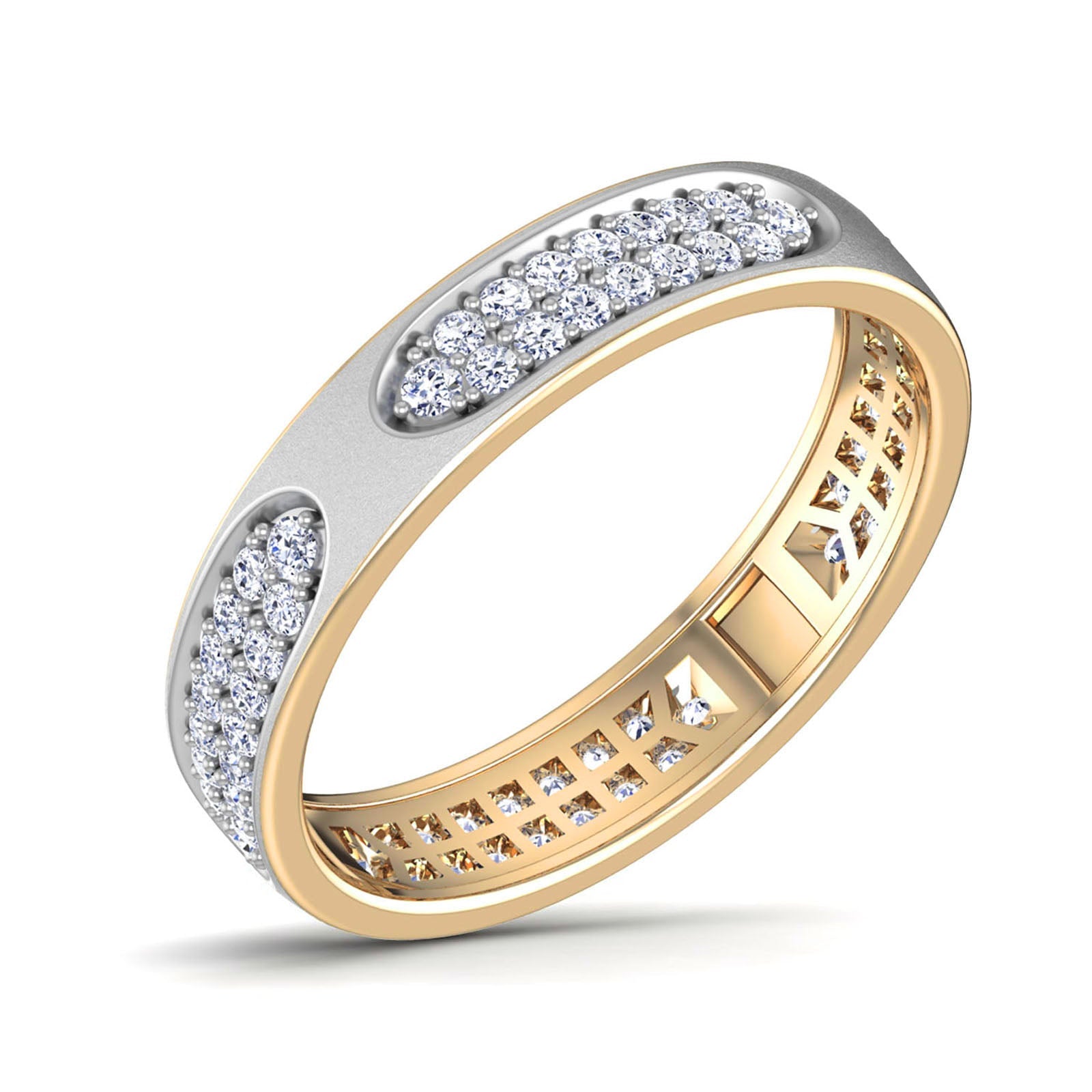 Vantrell - Diamond Ring - Yellow Gold - Superior Stirling