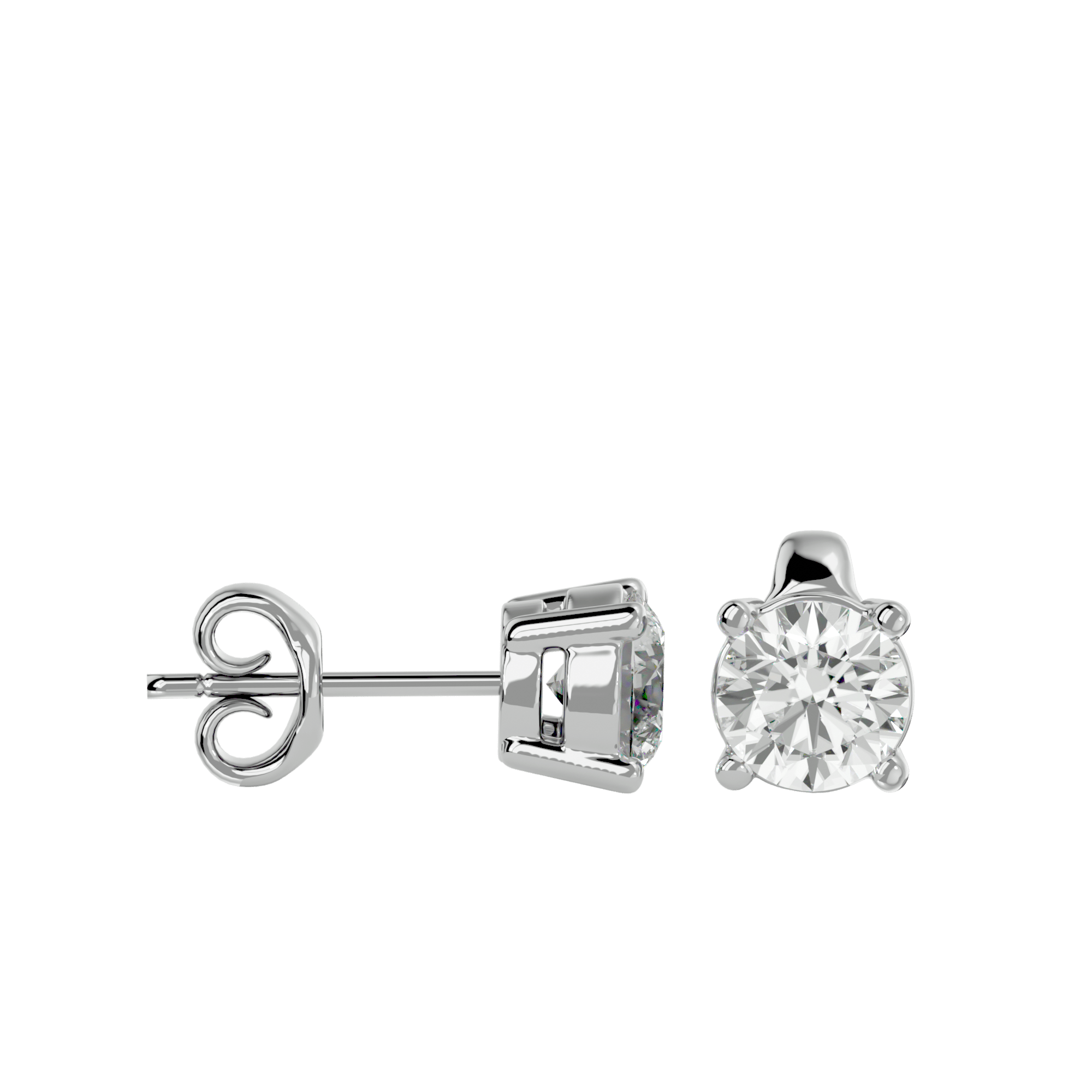 Vicental - Diamond Earrings - White Gold - Superior Stirling